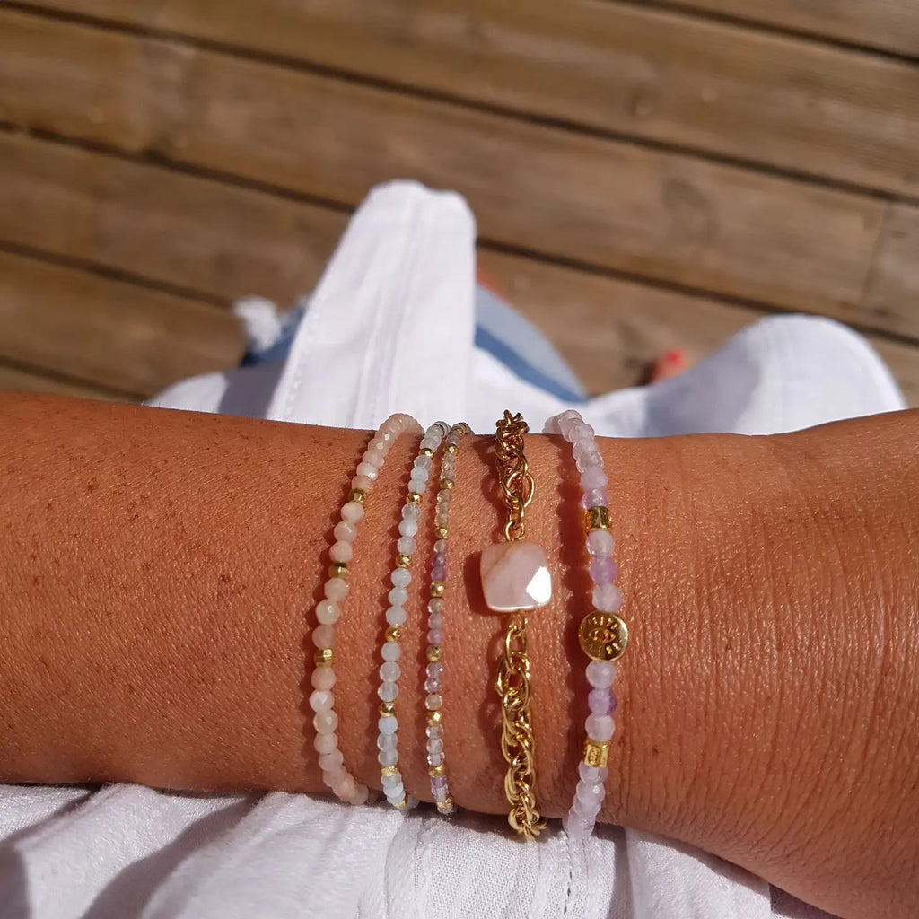 Bracelet Bohème l Pierres au choix bijoux Ginandger 