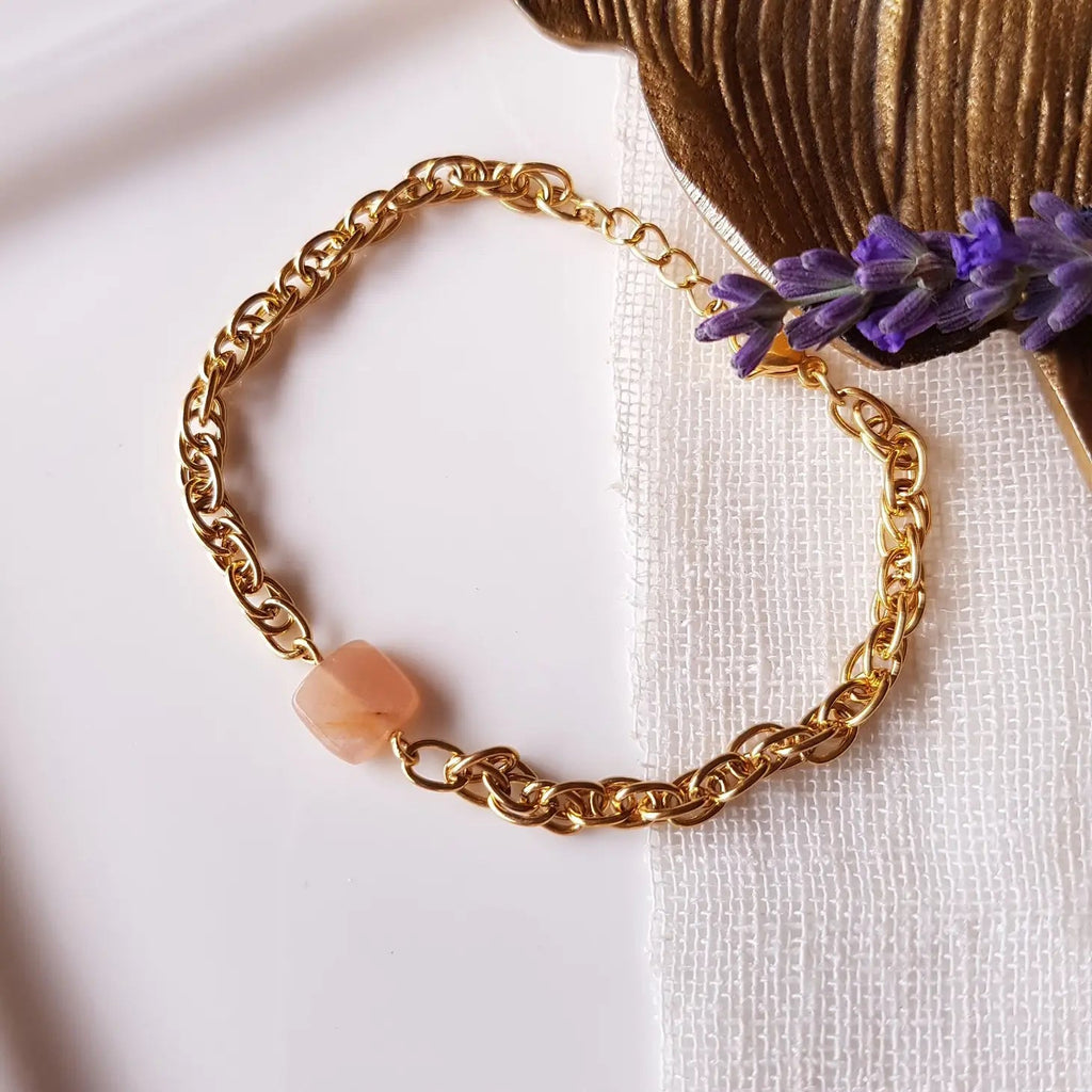 Bracelet Bohème l Pierres au choix bijoux Ginandger 
